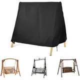 Elegoro Hollywoodschaukel Abdeckung,Wasserfest Abdeckungen Hollywoodschaukeln,HäNgemattenschaukel Abdeckung Spitzdach Wasserdichtes Gewebe SchutzhüLle FüR Hollywoodschaukel (182X139X170cm)