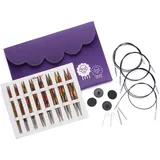 KnitPro austauschbare Rundstricknadelspitzen Deluxe-Set – Symfonie (3,50–8,00 mm), Bunt
