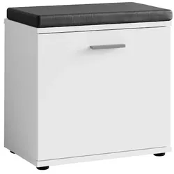 byLIVING Sitzbank JAKOB, Breite 48,5 cm, weiß/schwarz, Sitzkissen