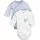Playshoes Schnizler Wickel-Body 1/1-Arm 2er Pack Wal in bleu, 50