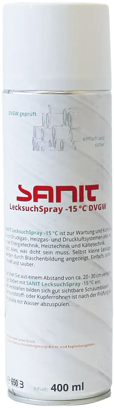 Sanit LecksuchSpray -15°C, DVGW-zertifiziert