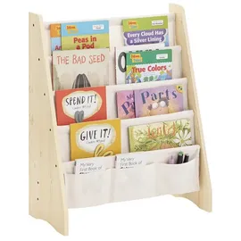 SoBuy Kinderregal KMB50 4 Fächer Kiefer weiß