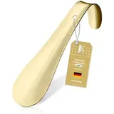 JK-Trade Schuhlöffel aus Edelstahl, gold, 1,5mm Materialstärke, Länge: 15cm