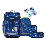 ergobag cubo set Schulranzen-Set OzeanBärwohner, 5-teilig Blau 19 Liter