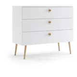Möbel Kraft Kommode 100 x 85 cm Weiß