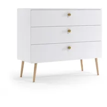 Möbel Kraft Kommode 100 x 85 cm Weiß