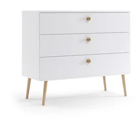 Möbel Kraft Kommode 100 x 85 cm Weiß