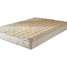Traumschlaf Matratzenauflage Nature Lammflor 180 x 200 cm beige