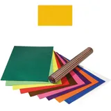 NEU Transparentpapier/Drachenpapier, 35x50 cm, 25 Bogen, Goldgelb