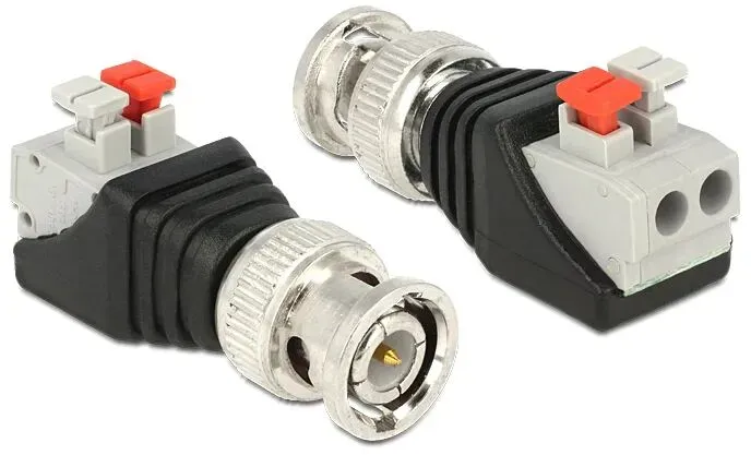 DeLOCK 65525 Kabeladapter BNC Schwarz, Silber