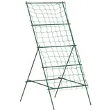Outsunny Rankgitter aus Stahl zum Stecken rostfrei Rankhilfe in A-Form für Kletterpflanzen Spalier 101x133x227 cm Garten Spalier Pflanzenspalier für Gemüse Blumen Kletterpflanzen Grün
