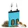Relaxdays Heutasche 31 × 25 cm 130 g Blau/Schwarz