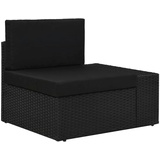 vidaXL Modulares Sofa-Eckteil schwarz