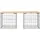 deluke Gabionenbank 103 x 44 x 42 cm