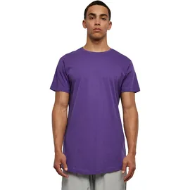 URBAN CLASSICS Shaped Long Tee T-Shirt, Violett (Ultraviolet), M