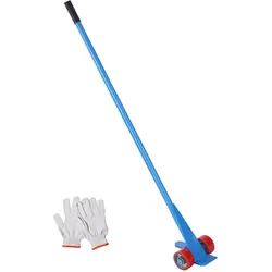 VEVOR Hebelstangen mit Rollen 152,4cm Palettenbrecher 4 Tonnen Tragfähigkeit Brechstangen Q235 Kohlenstoffstahl Abbruch-& Hebelstange Lattenheber inkl.Handschuhe