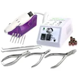 Fußpflegegerät Elektrisches Maniküre Pediküre-Set Fußpflegeset zur Hornhautentfernung mit Nagelzangen-Set zur Hand- und Fußpflege