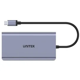 UNITEK HUB 8-w-1 USB-C 3.1; HDMI; VGA; RJ45; SD; PD 100W; D1019B