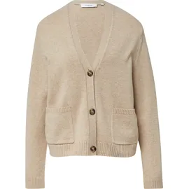 Comma, Strickcardigan im Loose Fit aus Wollmix Beige 44