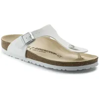 BIRKENSTOCK Unisex-Erwachsene Gizeh Birko-Flor Sandalen, Weiß (Weiss), 46 EU - 46 EU