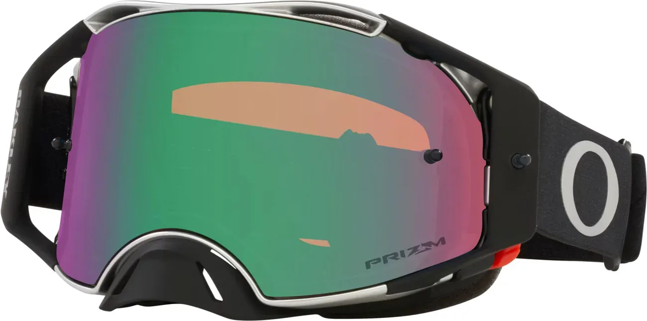 Oakley Airbrake MX, lunettes Prizm - Noir/Gris Vert/Violet Réfléchissant