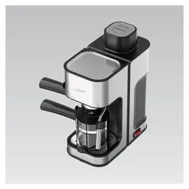 Maestro MR-411 schwarz/silber mit Milchaufschäumer und Tassenwärmer