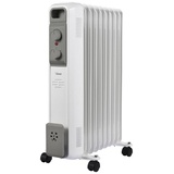 BIMAR Ölradiator mit 9 Rippen 2000W - Weiß, Grau