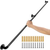 Vevor Retro Wasserrohr Handlauf 152 cm Kohlenstoffstahl