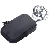 Troika Schlüsselanhänger Clean Click KR21-77/DG, Kunstleder / Metall, dunkelgrau, mit Täschchen