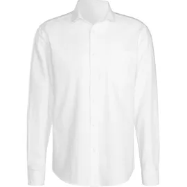 H.I.S. Langarmhemd H.I.S, Herren, Gr. L (41/42), N-Gr, weiß, Web, Obermaterial: 100% Baumwolle, unifarben, regular fit, Rundhals, Manschette, Hemden, mit Kentkragen, Oxford-Qualität aus reiner Baumwolle