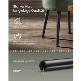 VASAGLE Hocker mit Stauraum LOM005C01 dunkelgrün Kunstleder