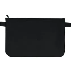 Banktasche Geldscheintasche aus Filz schwarz 25 x 16 cm - 2 Stück
