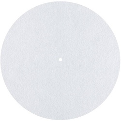 Sintron DYNAVOX 207540 Plattentellerauflage, Filz, weiß (Plattenteller), Plattenspieler Zubehör