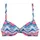 VENICE BEACH Bügel-Bikini-Top Damen Blau/Orange 40 Cup E