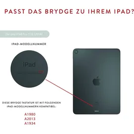 Brydge Bluetooth Tastatur DE für 11" space grau