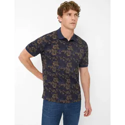 Poloshirt BRAX "Style PERRY", Herren, Gr. 5XL, braun, 55% Baumwolle, 45% Polyester, Kurzarm, Shirts