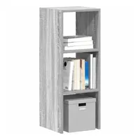 vidaXL Bücherregal Stapelbar 30 x 30 x 80 cm Grau