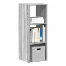 vidaXL Bücherregal Stapelbar 30 x 30 x 80 cm Grau