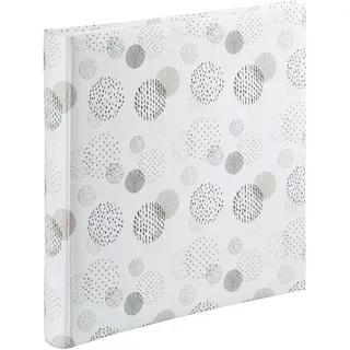 Hama Fotoalbum Graphic 30x30 cm, mit Pergamin Schutzseiten, laminiert, unterfüttert) Dots