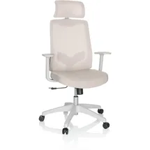 HJH Office Bürostuhl MIKEO W Stoff Drehstuhl mit Armlehnen