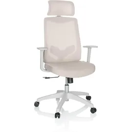 HJH Office Bürostuhl MIKEO W Stoff Drehstuhl mit Armlehnen