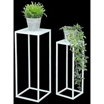 DanDiBo Ambiente Blumenhocker 96482 2er Set 60 x 30 cm Weiß