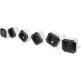 Digitus Flexible 4-fach Steckdosenleiste mit USB - 2x USB-A Lade-Port - 4 Steck-Dosen - Fuß-Schalter - Max. 3680 Watt