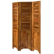 Massivmoebel24 Raumteiler 141 x 3 x 175 cm Honig