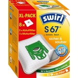 Swirl Staubsaugerbeutel Swirl® S 67 EcoPor® XL Vorteilspack, (Packung, 11 St., für Siemens Bosch