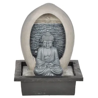 Dehner Polyresin-Zimmerbrunnen Malu grau/beige