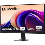 LG 27" QHD IPS Monitor HDMI USB-C 16:9, 2560 x 1440 Pixel, 27"), Monitor, Schwarz