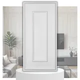 3D Wandpaneele aus reines XPS Polystyrol Styropor – Weiß - Klassische Wand- & Deckenverkleidung in Rahmenoptik – 100x50cm - 16m2 - 32 Stück