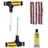 GHEART Reifen Reparatur Set Reifenreparaturset, Reifenreparaturset Auto Reifen Reparaturset Schlauchlos, Tragbares Reifenreparaturset, Für Autos, Fahrräder, Motorrad, Traktor, Lastwagen, 1 Satz