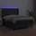 vidaXL Boxspringbett mit Matratze & LED Schwarz 140x190 cm Kunstleder
